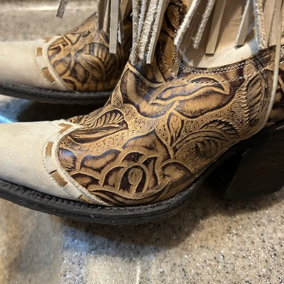 Fringe Western Cowboy Boots - Picture 8 of 9